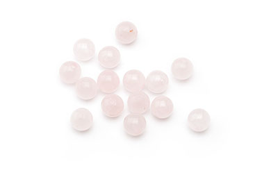 round rose quartz bead 6mm x1std